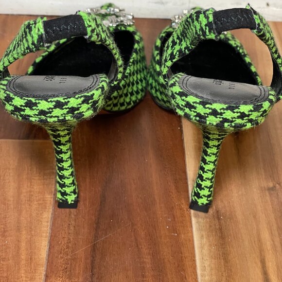 ASOS Green Houndstooth Heels (US 10) - Picture 4 of 7